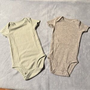 Onsies- Green and Tan